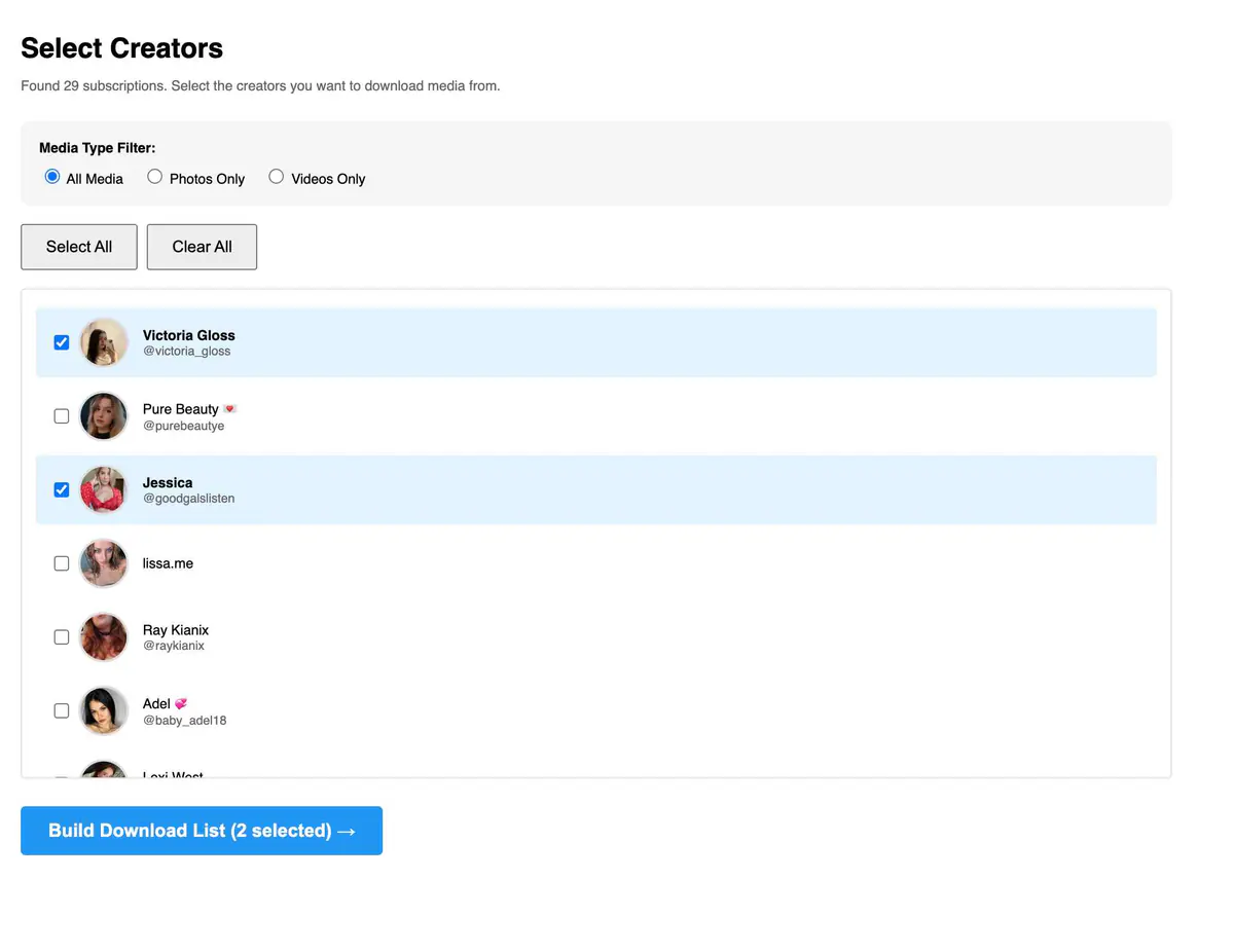 OnlyFans Video Downloader browser extension screenshot 4
